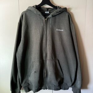 Carhartt Men's Zip-Up Hoodie in Dark Gray